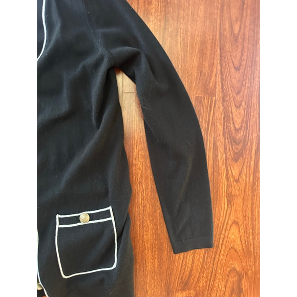 L’Agence Black Cardigan with Gold Buttons - Picture 4 of 5